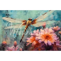 Dragonfly Dance. Papel Tisu Decoupage Whimsykel Designs | L'aura Bella