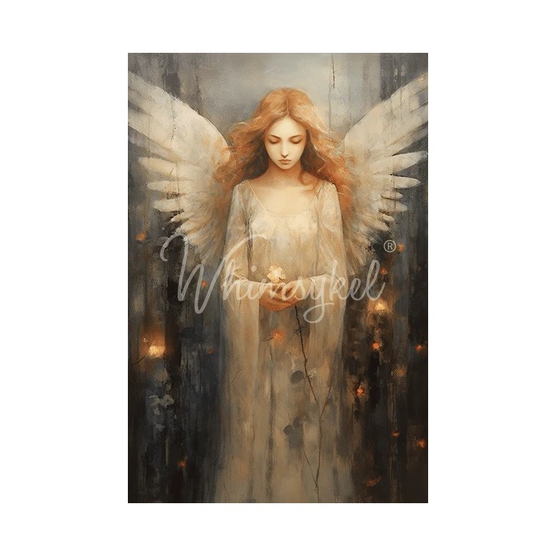 Angelic Contemplation Papel Decoupage Whimsykel Designs | L'aura Bella