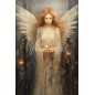 Angelic Contemplation. Papel Tissue para Decoupage. Whimsykel Designs