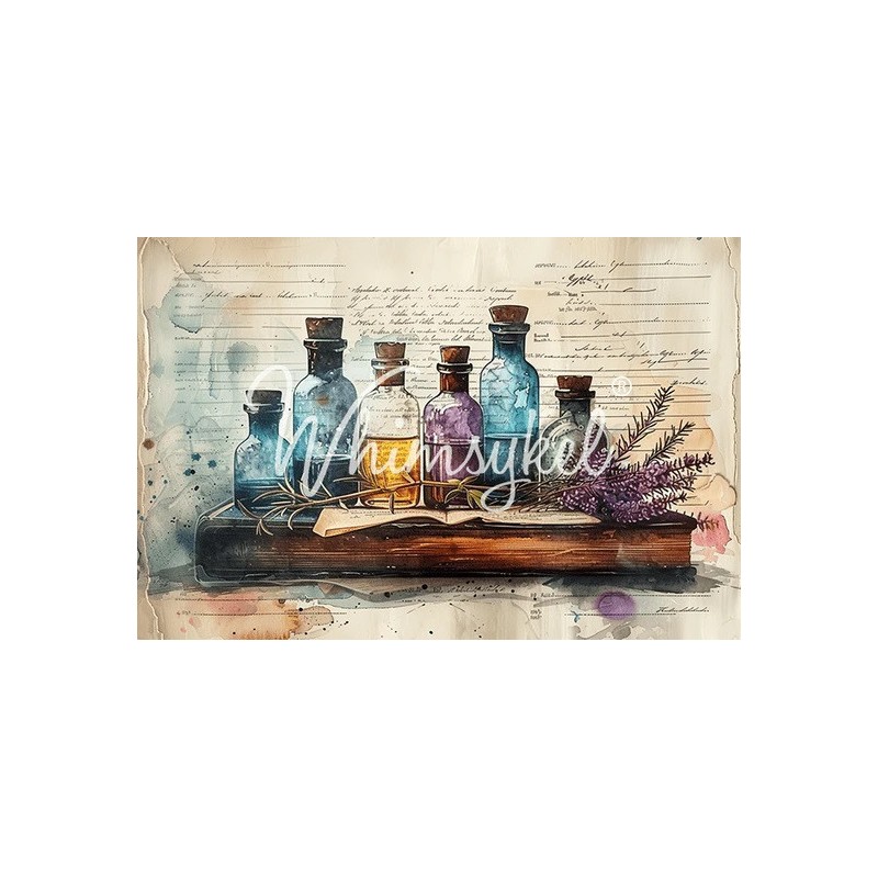 Apothecary. Papel Tisu Decoupage Whimsykel Designs | L'aura Bella