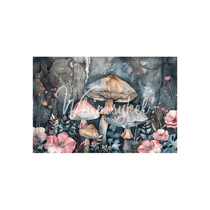 Mushroom Serenade. Papel Decoupage Whimsykel Designs | L'aura Bella