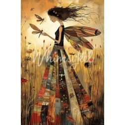 Patchwork Angel. Papel Tisu Decoupage Whimsykel Designs | L'aura Bella