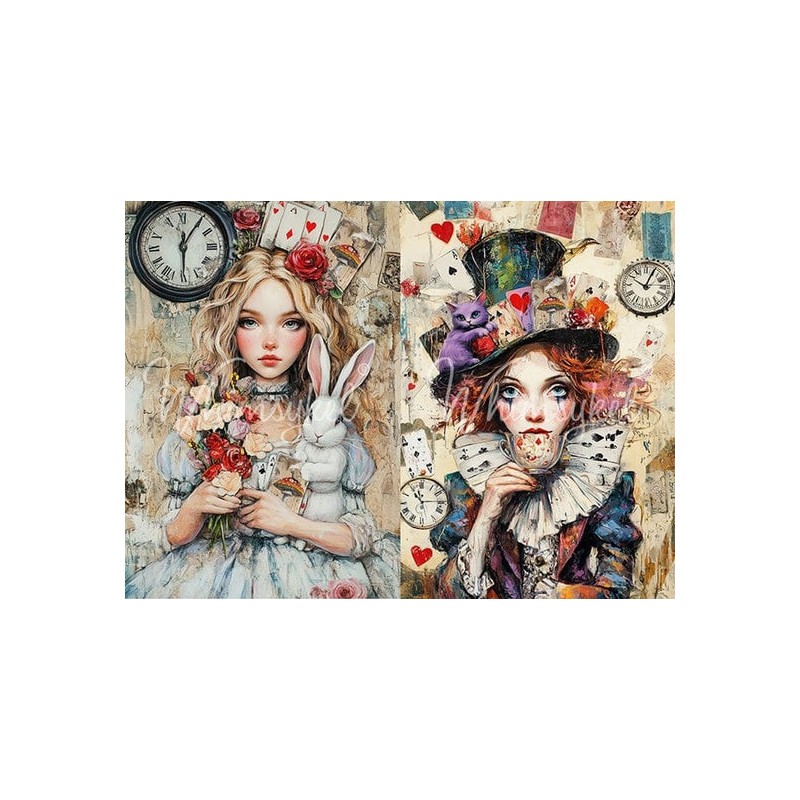 Allison y Mattie Duo. Papel Decoupage Whimsykel Designs | L'aura Bella