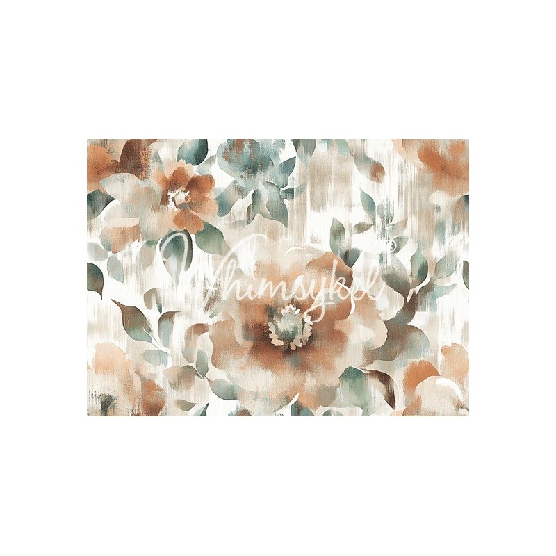 Muted Blossoms. Papel Decoupage Whimsykel Designs | L'aura Bella