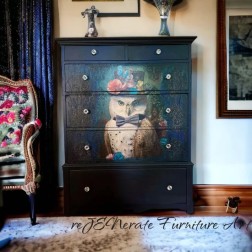 Reginald, búho. Papel Tisú Decoupage Whimsykel Designs | L'aura Bella