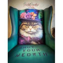 Sour Puss, gato. Papel Tisu Decoupage Whimsykel Designs | L'aura Bella