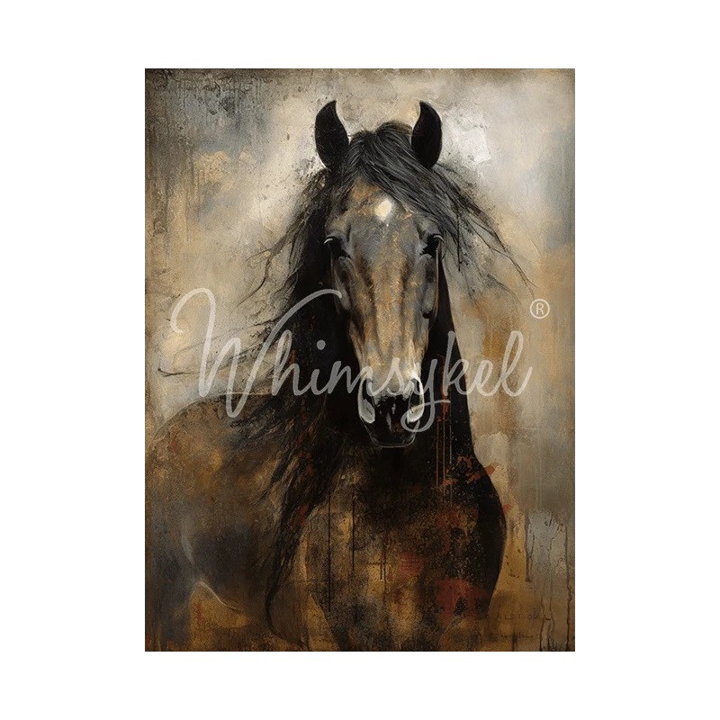 Heart Horse. Papel Tisu Decoupage Whimsykel Designs | L'aura Bella