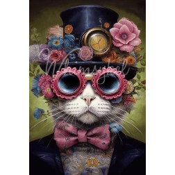 Dapper Dan, gato Papel Tisu Decoupage Whimsykel Designs | L'aura Bella