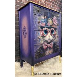 Dapper Dan, gato Papel Tisu Decoupage Whimsykel Designs | L'aura Bella