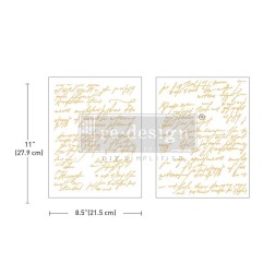 Shimmering Script. MIDDY FOIL TRANSFERS KACHA REDESIGN | L'aura Bella