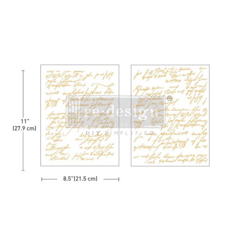 Shimmering Script. MIDDY FOIL TRANSFERS KACHA REDESIGN | L'aura Bella