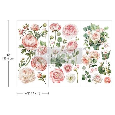 Blushing Blooms. REDESIGN SMALL TRANSFERS® 675585 | L'aura Bella