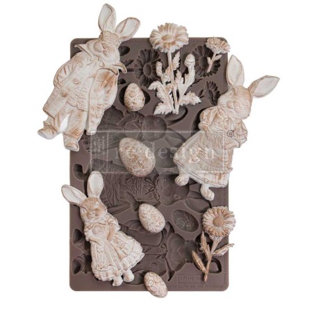 Springtime Bunny. Molde REDESIGN DECOR MOULDS®
