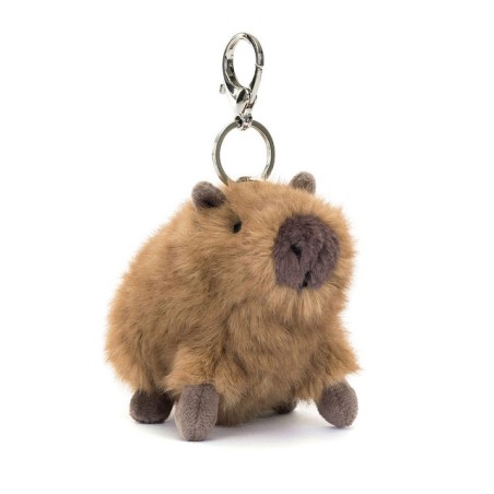Clyde Capybara Bag Charm, Llavero Capibara. CLY4CBC. Peluche Jellycat