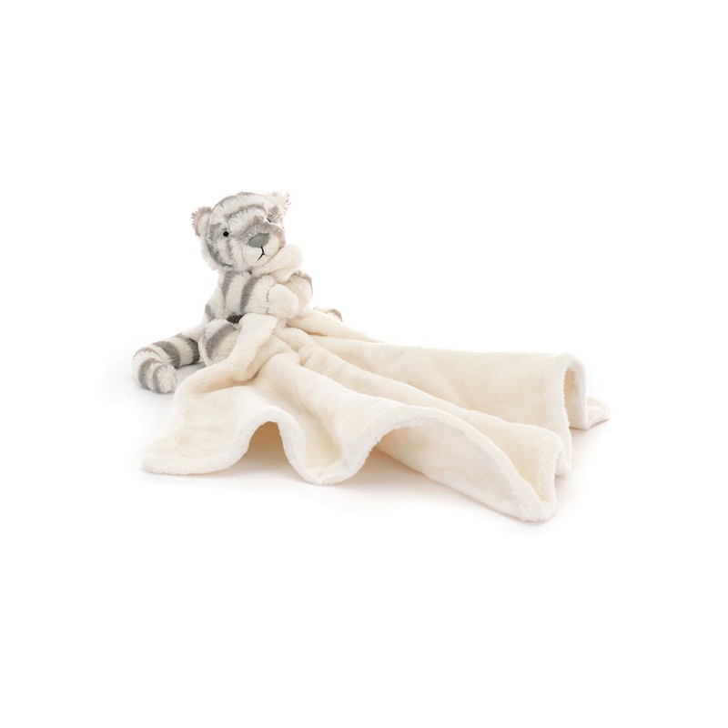 Bashful Snow Tiger Soother. Peluche Jellycat SO4ST | L'aura Bella