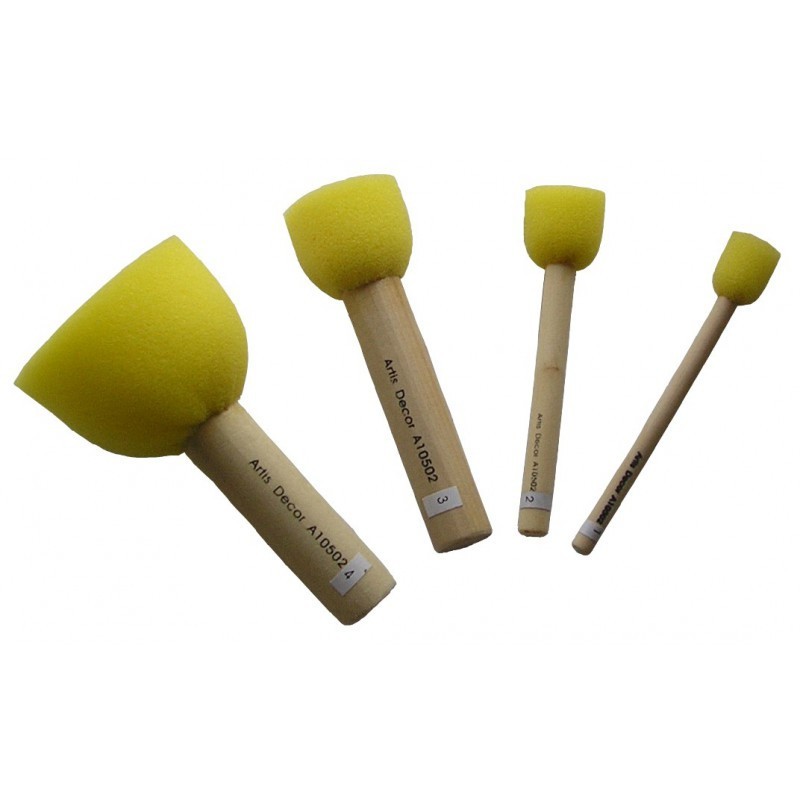 Pincel de Estarcir esponja, Nº 2 - 20mm. 29797 | L'aura Bella