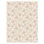 Flores Liberty rosas sobre fondo blanco. Papel de arroz 32x45cm. TC364