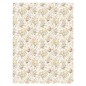 Flores Liberty bouquets sobre fondo crema. Papel de arroz 32x45cm. TC365