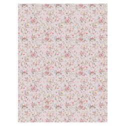 Flores Liberty fondo beige. Papel arroz 32x45cm TC366 | L'aura Bella