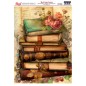 Libros antiguos. Papel de arroz Rich Re-Create 29.7x42cm. KOD.18799