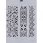 Plantilla stencil: 3 cenefas. DN 901. 25x35 cm. Rich