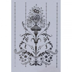 Plantilla stencil: diseño vintage. 17498. 33x48cm. Rich | L'aura Bella