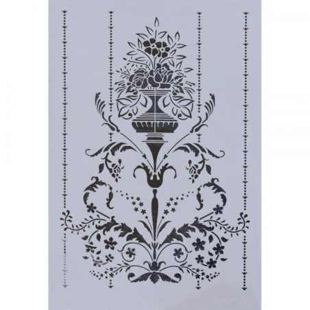 Plantilla stencil: diseño vintage. 17498. 33x48cm. Rich | L'aura Bella