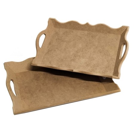 Bandeja pequeña con ondas. DM. 35x27x2,5cm