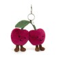Amuseables Cherries Bag Charm, Llavero Cerezas. A4CHSBC. Peluche Jellycat