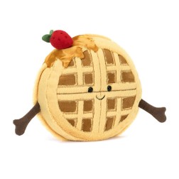Amuseables Rene Waffle. Waffle feliz.  Jellycat A6WFL | L'aura Bella