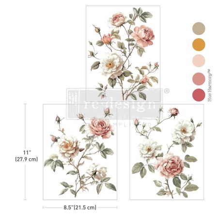 Middy Transfers® - Creamy Blush Blooms. Redesign 676223 | L'aura Bella