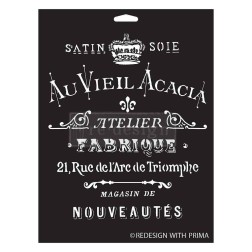 Satin Soie. Plantilla Redesign Decor Stencils® 675257 | L'aura Bella