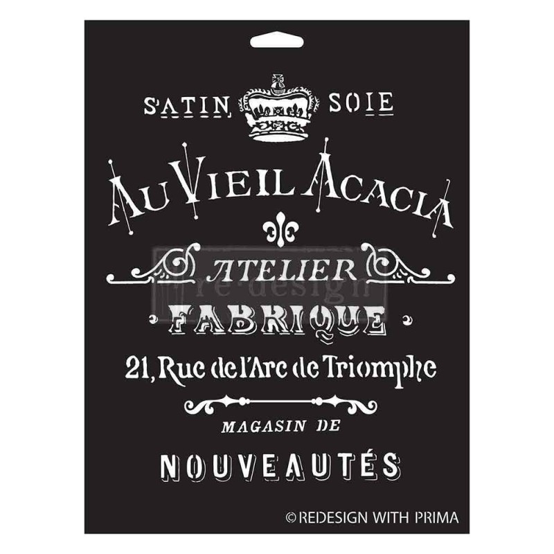 Satin Soie. Plantilla Redesign Decor Stencils® 675257 | L'aura Bella