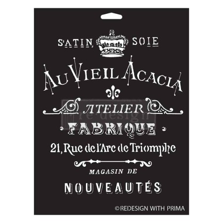 Satin Soie. Plantilla Redesign Decor Stencils® 675257 | L'aura Bella