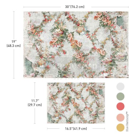 Jardin Fleuri. Decoupage Tissue Paper Redesign. 676407 | L'aura Bella
