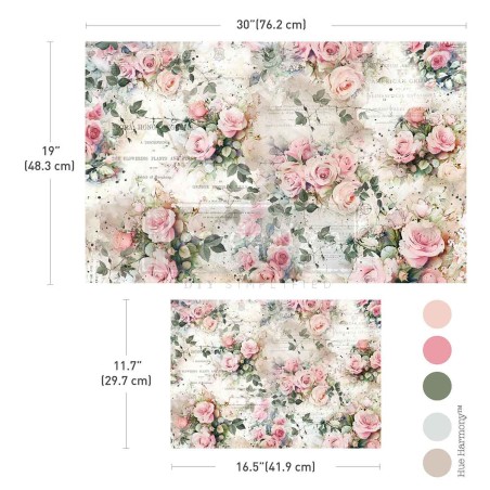 Rosy Reverie. Decoupage Tissue Paper Redesign. 676544 | L'aura Bella