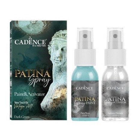 PATINA SPRAY 50+50ml - DARK GREEN. Cadence. 882636 | L'aura Bella