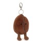 Amuseables Coffe Bean Bag Charm, Llavero grano de café. ACB4BC. Peluche Jellycat