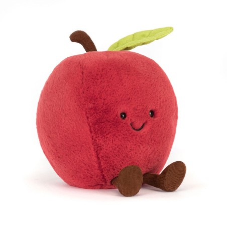 Amuseables Apple, Manzana Feliz. Peluche Jellycat A4APL | L'aura Bella
