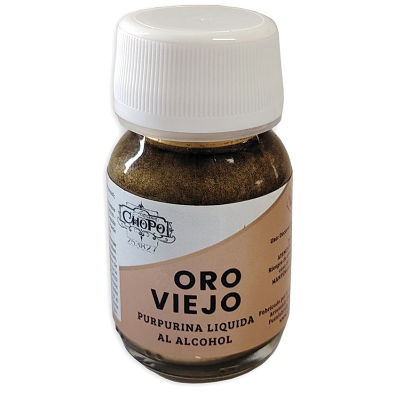 Oro Líquido al alcohol. Color Oro viejo. 35cc. Chopo | L'aura Bella