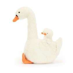 Featherful Swan, Cisne y 2 polluelos. Jellycat FEA2S| L'aura Bella