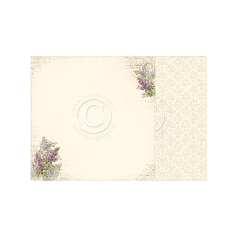 Papel scrapbooking Syringa Pion Design PD4909F | L'aura Bella