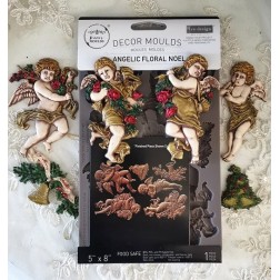 Decor Moulds® Angelic Floral Noel. Molde Redesign | L'aura Bella