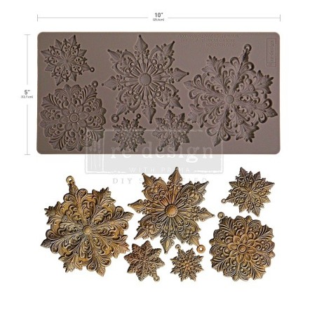 Molde Frosted Snowflake Wonders. Decor Moulds® Redesign. 677404