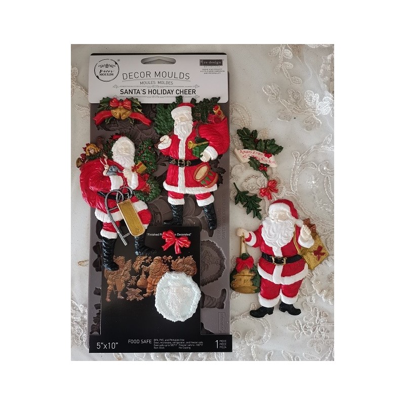 Decor Moulds® Santa's Holiday Cheer. Molde Redesign | L'aura Bella