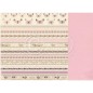 Papel Scrapbooking. Colección: My Precious Daughter. Borders. 30, 5 x 30,5 cm. Pion Design