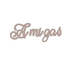 Amigas. Palabra decorativa de cartón CART-51. Dayka | L'aura Bella