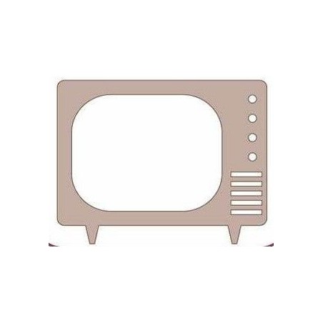 Televisor. 8x6 cm.