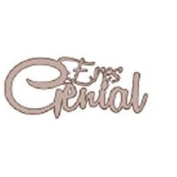 Eres genial. Frase decorativa de cartón. CART-58. Dayka | L'aura Bella