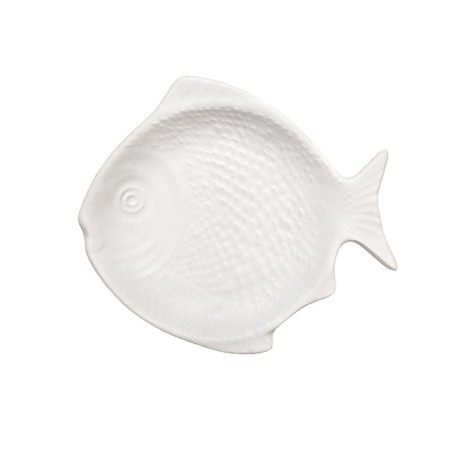 Plato con forma de pez. 16x14,5cm. Resina de poliuretano. Cadence